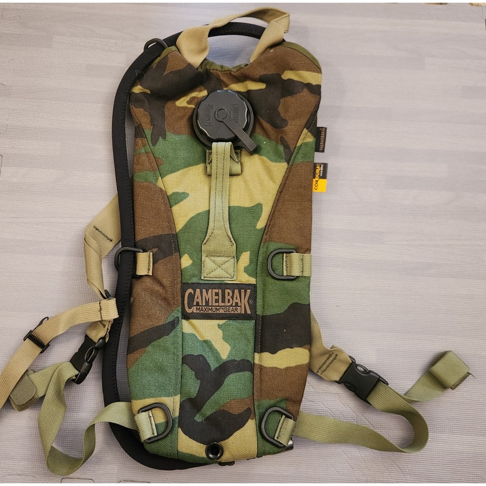 CamelBak Maximum Gear Thermobak Woodland Camo Hydration Pack Cordura Military